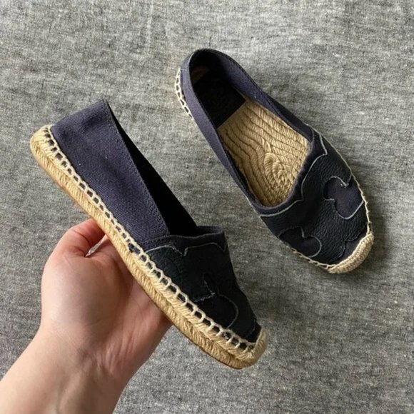 Tory Burch Shoes - Tory Burch Navy Espadrilles